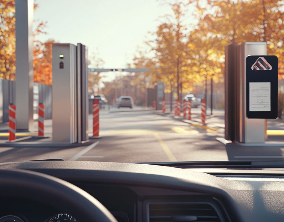 controllo accessi badge auto