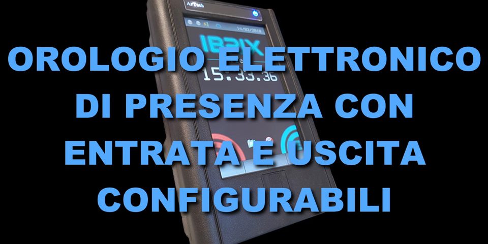 orologio elettronico presenza