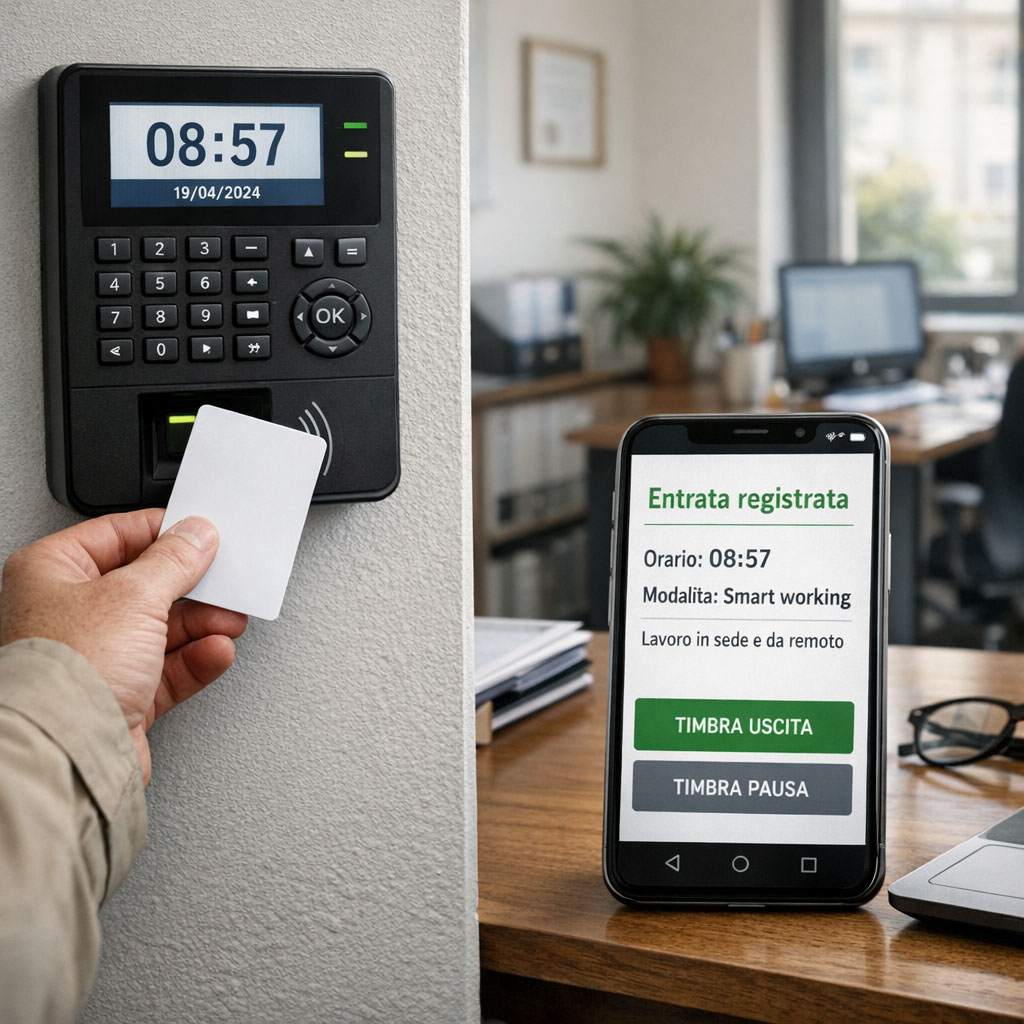 Rilevatore presenze con badge e smart working: la soluzione giusta per uno studio professionale